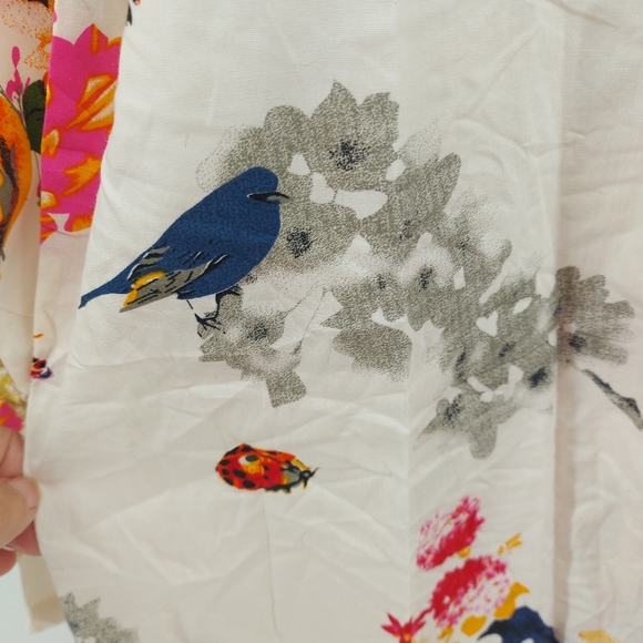 Powell Craft Floral Floral Cotron Pajama Top Size Small/Medium - Picture 2 of 7